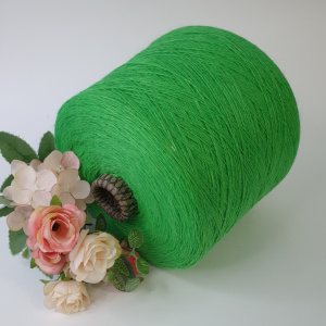 Пряжа LONG MINK, зеленый неон, арт 039